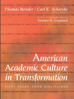 cover image of American Academic Culture in Transformation